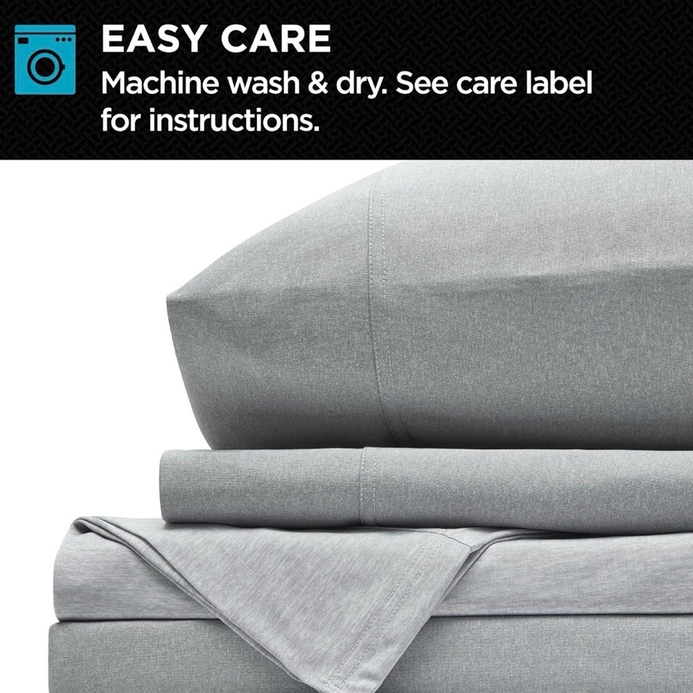 Brookstone Gray Comfort Sheet Set - Picture 7 of 8